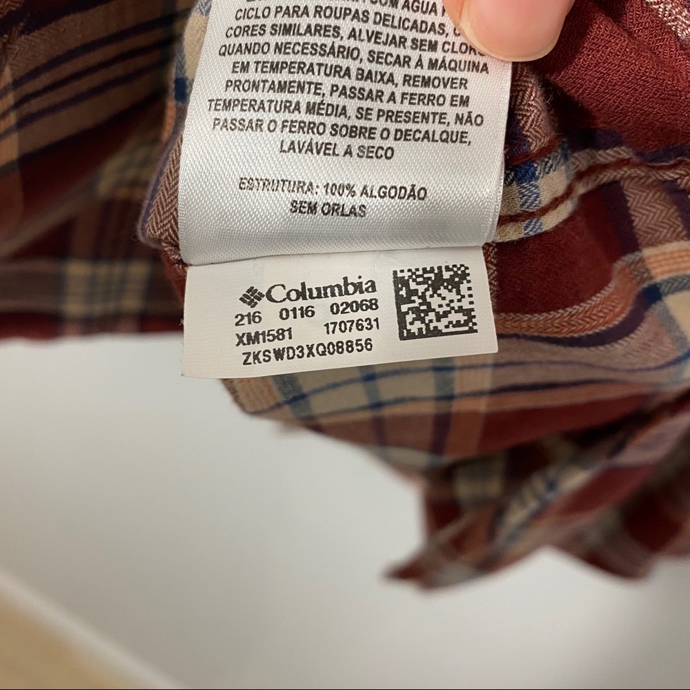 Columbia Mens Hardy Ridge Plaid Button Down Shirt - Picture 2 of 7